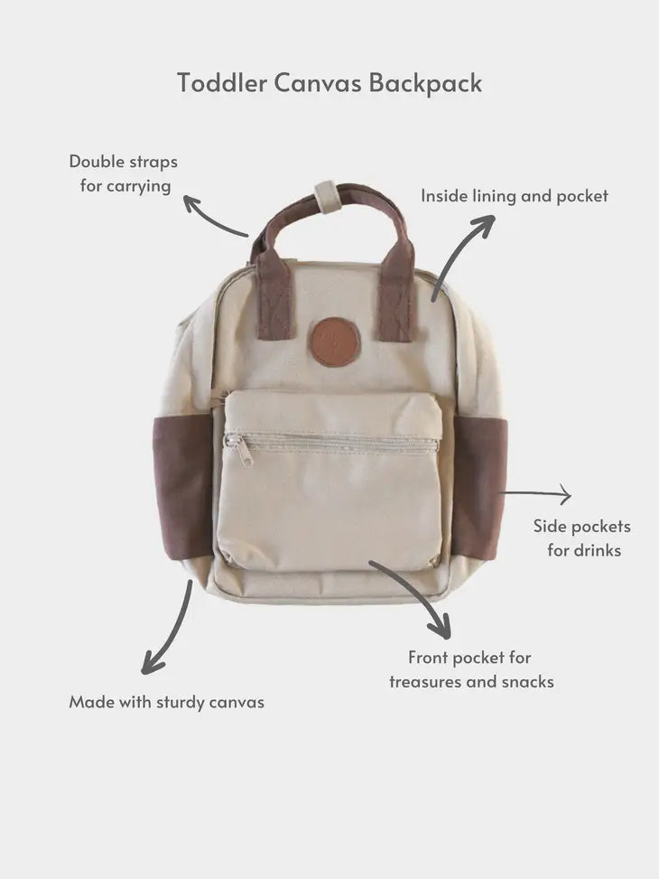 Toddler Backpack- Wheat