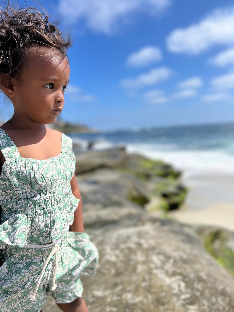 Brynlee Ruffle Shorts- Daisy