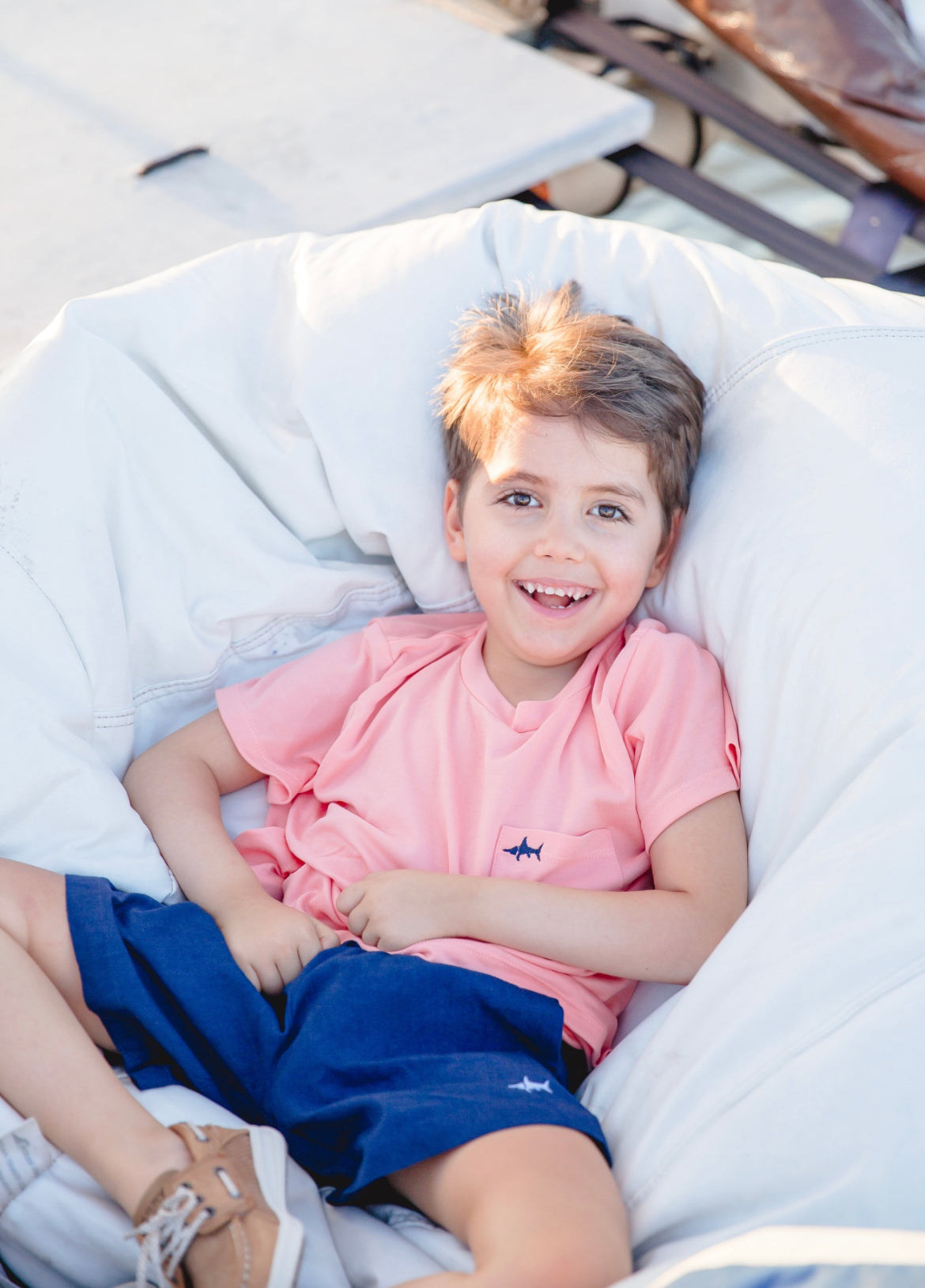 Pima Pocket Tee- Coral