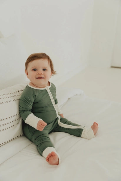 Bamboo Romper- Pine