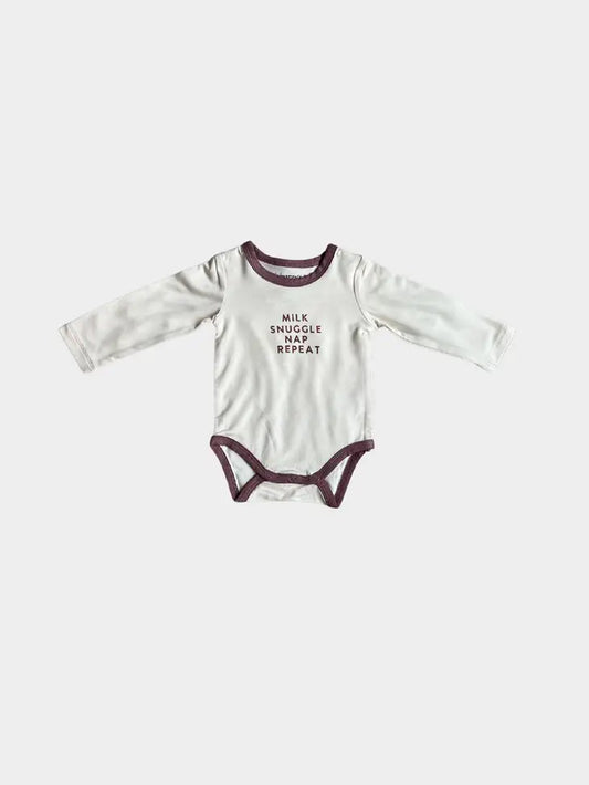 Bamboo Bodysuit- Milk, Snuggle, Nap, Repeat