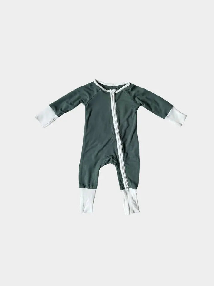 Bamboo Romper- Pine