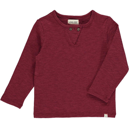 Burgundy Slub Top