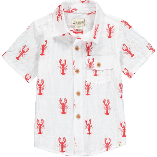 Woven Print Shirt- Lobsters