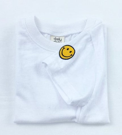 White Tee-Smiley