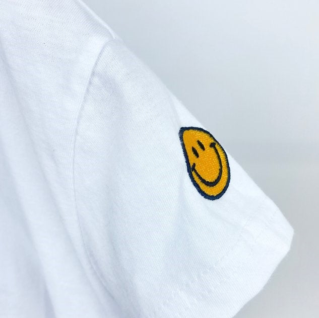 White Tee-Smiley