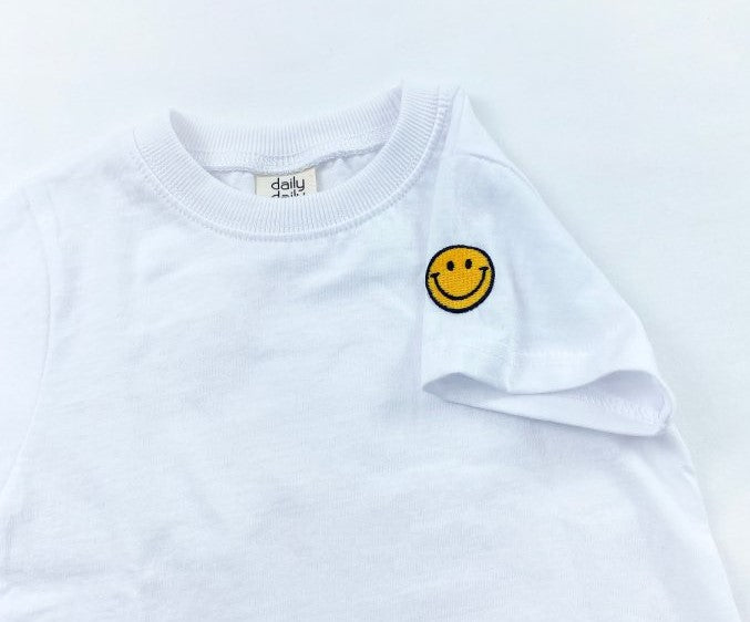 White Tee-Smiley