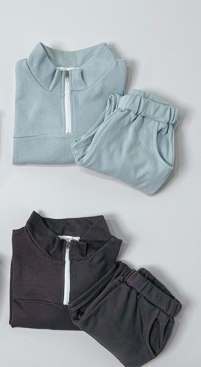 Quarter-Zip Track Suit- 2 Colors