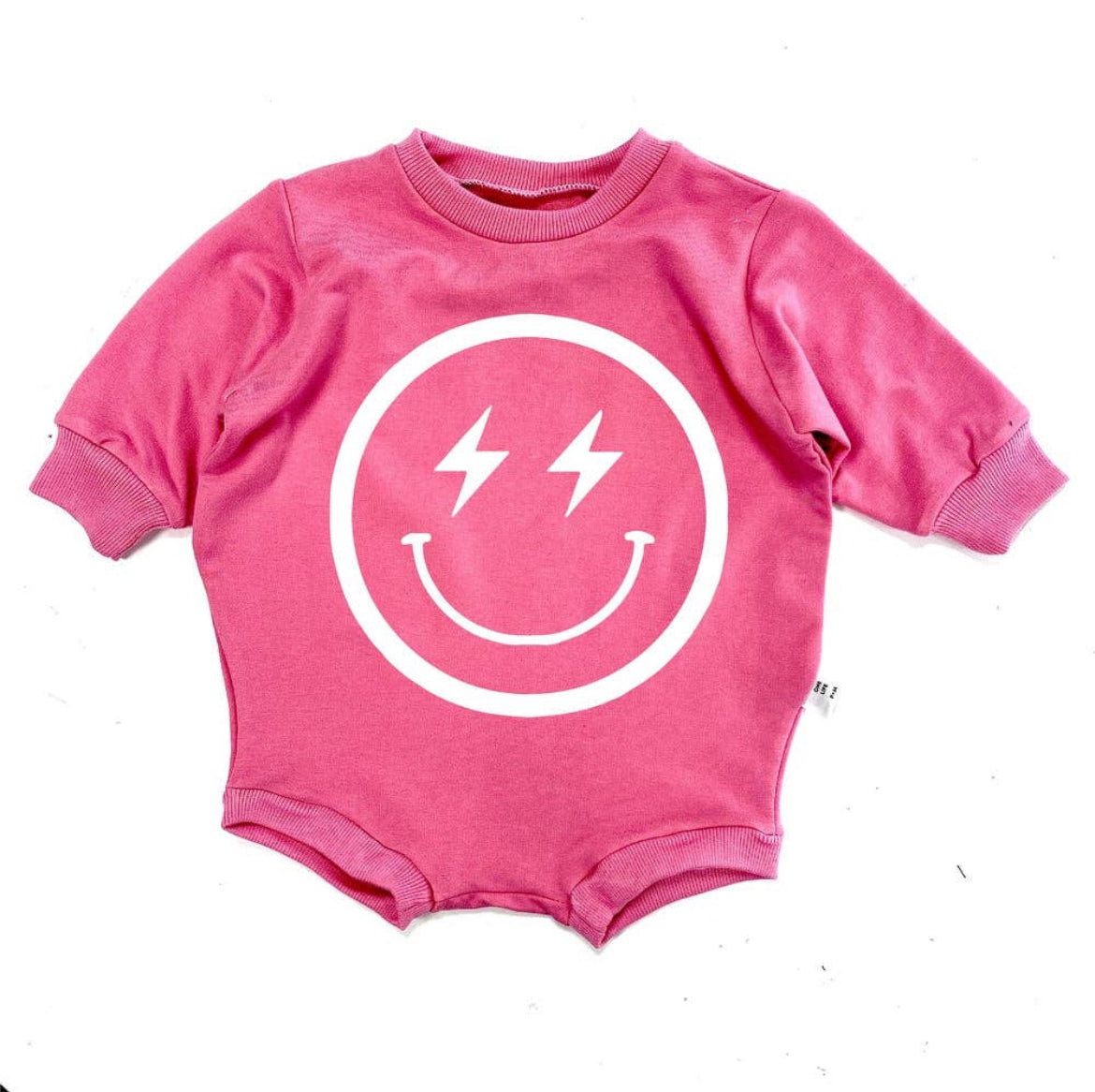 Lightening Smiley- Bubble Romper - 2 Colors