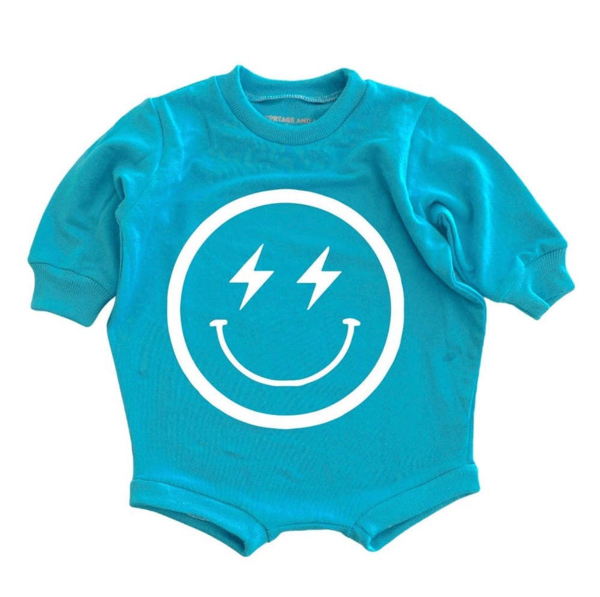 Lightening Smiley- Bubble Romper - 2 Colors